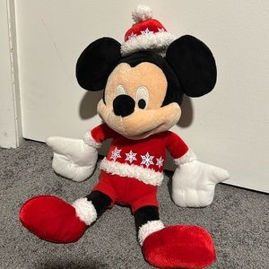 Disney Mickey Mouse Snowflake Christmas Plush